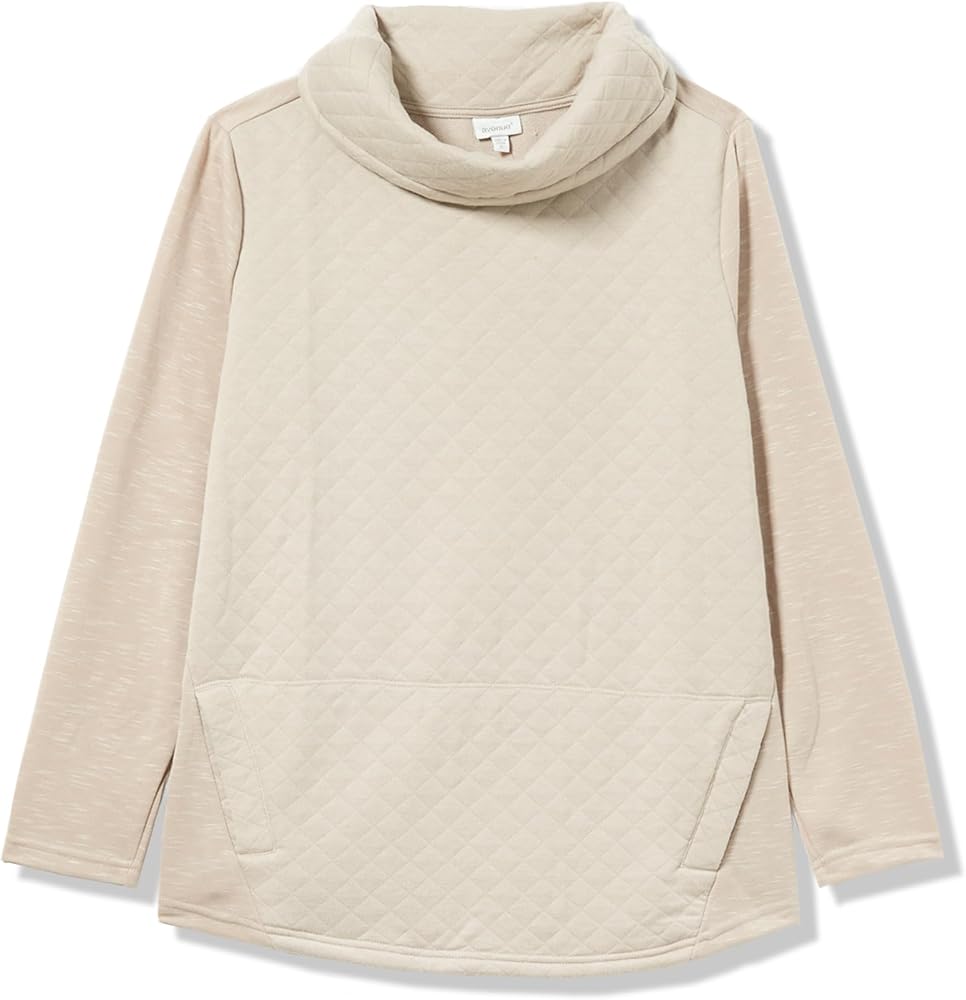 AVENUE Women's Plus Size Sweat TOP Sunday, Latte