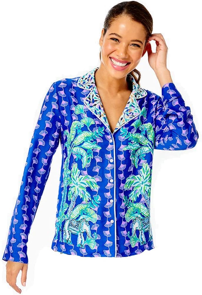 Lilly Pulitzer PJ Woven Long Sleeve Top