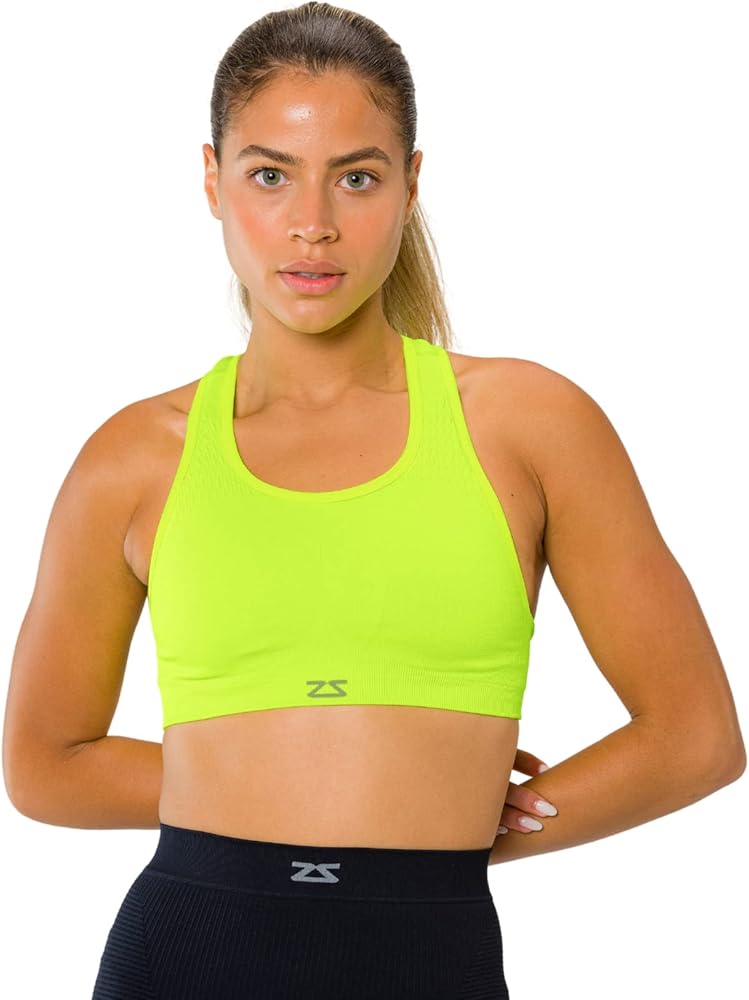 Zensah Seamless Sports Bra - Best Sports Bra for Running, Made in USA