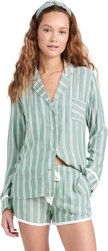 PJ Salvage Women's Loungewear Stripe Hype Pajama Pj Set