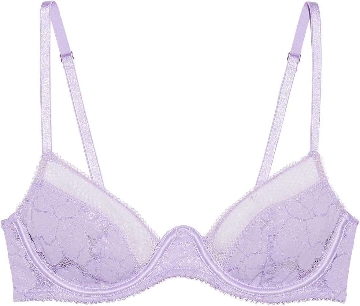 Savage X Fenty Women's Floral Glow Unlined Lace Bra