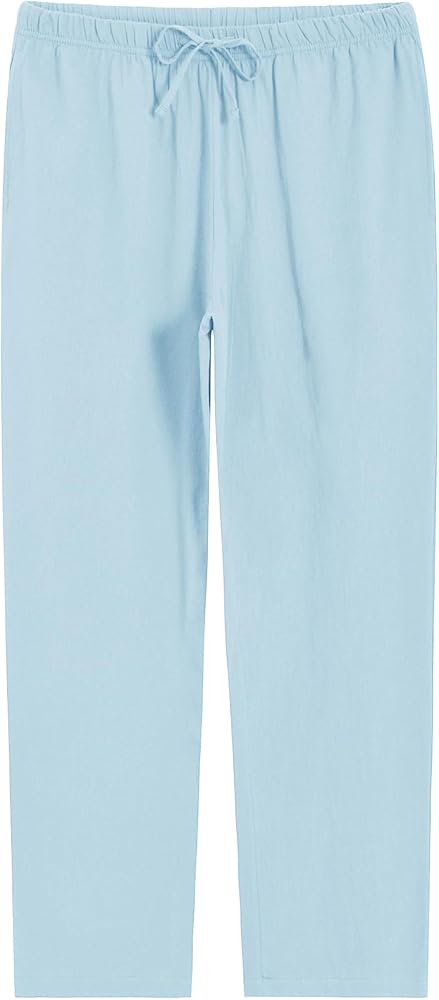 Latuza Women's Cotton Sleep Pants Woven Pajama Bottoms with Pockets