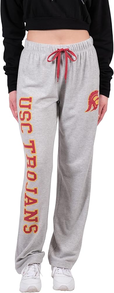 Ultra Game NCAA Women's Sleepwear Super Soft Hacci Pajama Loungewear Pants