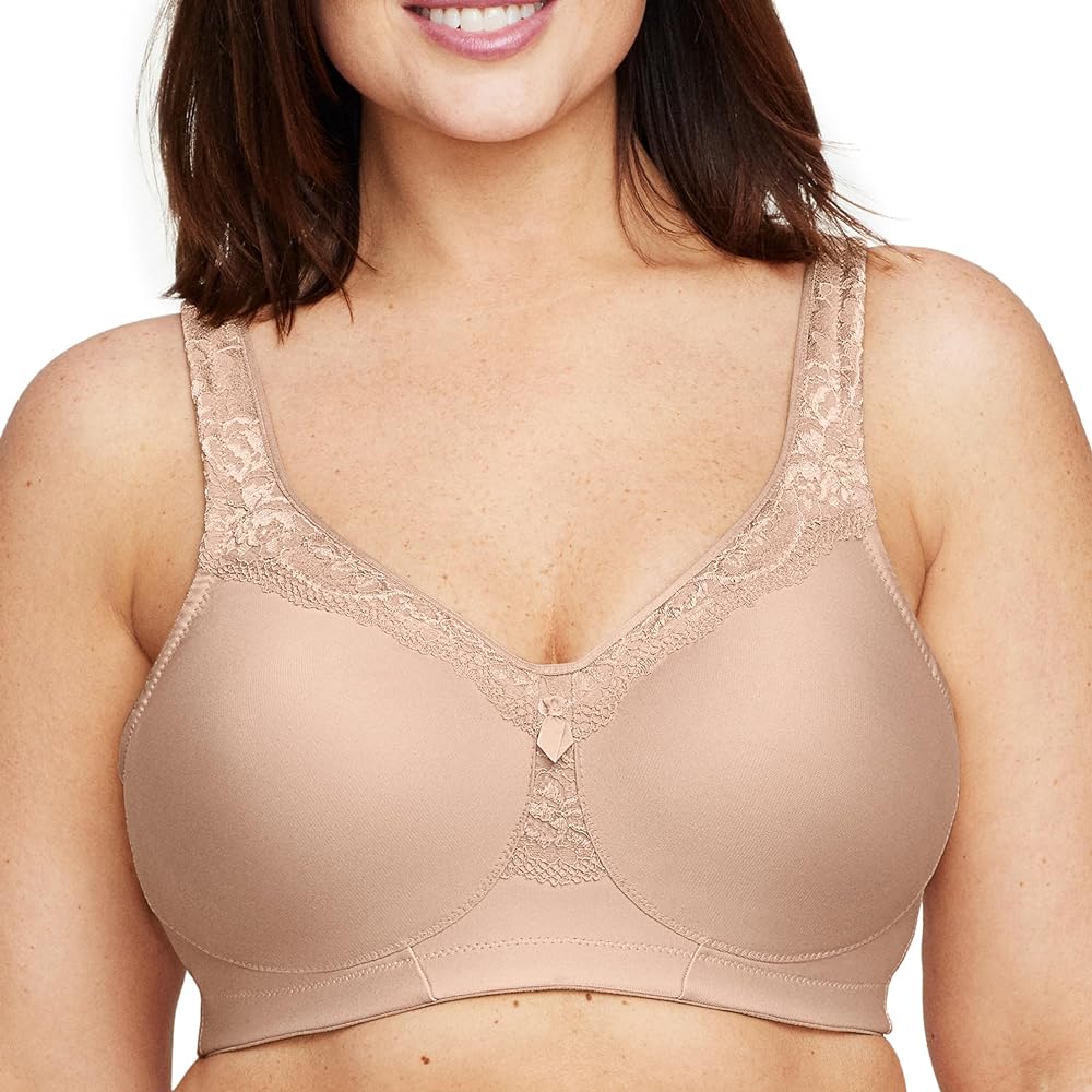 Glamorise Women's Plus Size MagicLift Seamless Bra Wirefree 1007