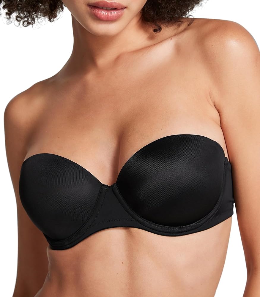 Victoria's Secret Women's Pink Wear Everywhere Push Up Strapless Bra, Bras for Women (32A-38DD)