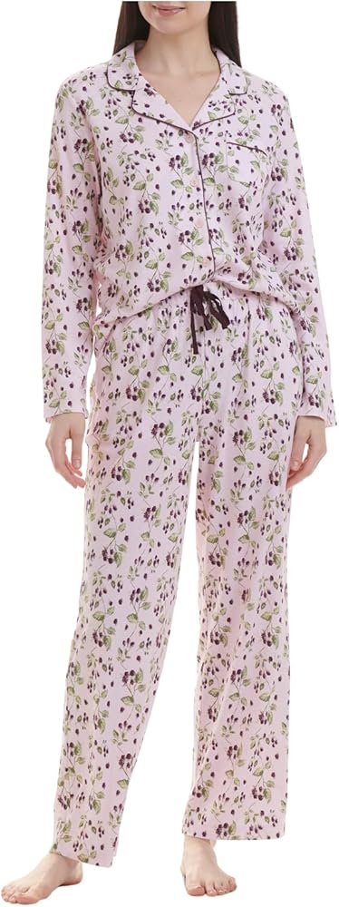 Karen Neuburger Women's Notch Collar Pj Pajama Set