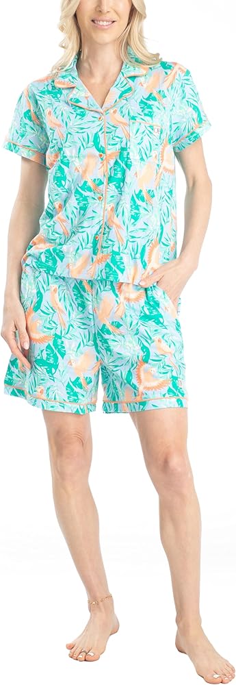 Ocean Pacific Vibes Women's Sleep and Lounge Set, Notch Shorts Set