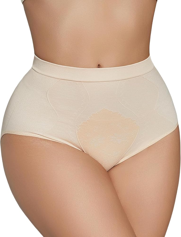 Women's Shapewear Tummy Control Jacquard Underwear for Women High Waist Shaping Panty Body Shaper Seamless Brief