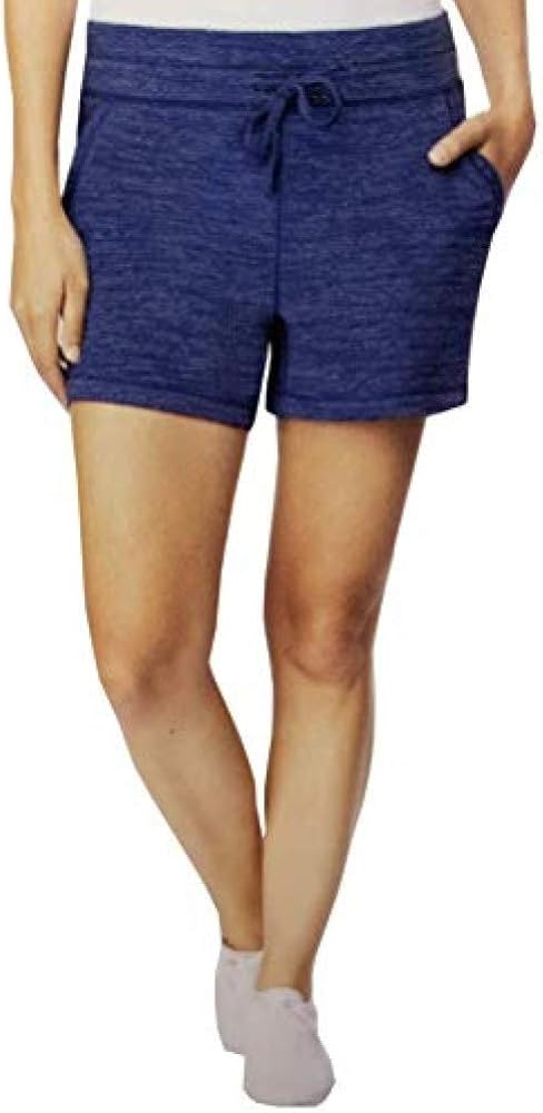 32 DEGREES Cool Women's Lightweight Fleece Lounge Short (Heather Fresh Ink, X-Large)