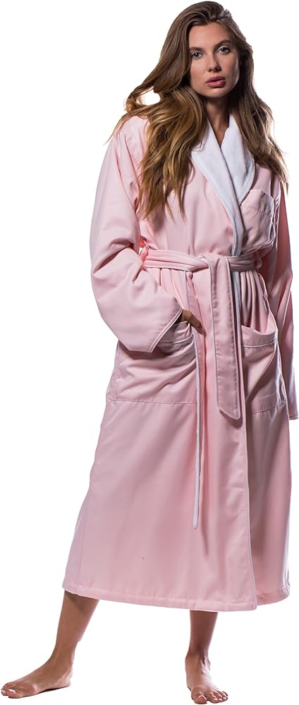 Turquaz Robes for Women - Luxury Plush Lined Bathrobe, 100% Polyester Microterry & Microfiber, Cozy & Elegant Womens Robe