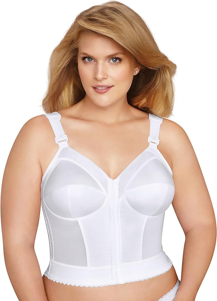 Exquisite Form 5107530 FULLY Slimming Wireless Back & Posture Support Longline Bra with Front Closure