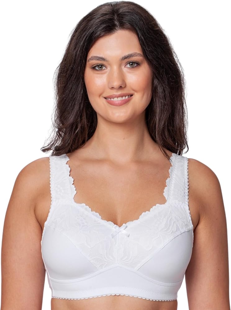 Cotton Plus Size Bras for Women Amelia - Minimizer No Underwire - Ideal for Sport - Comfortable Brasieres