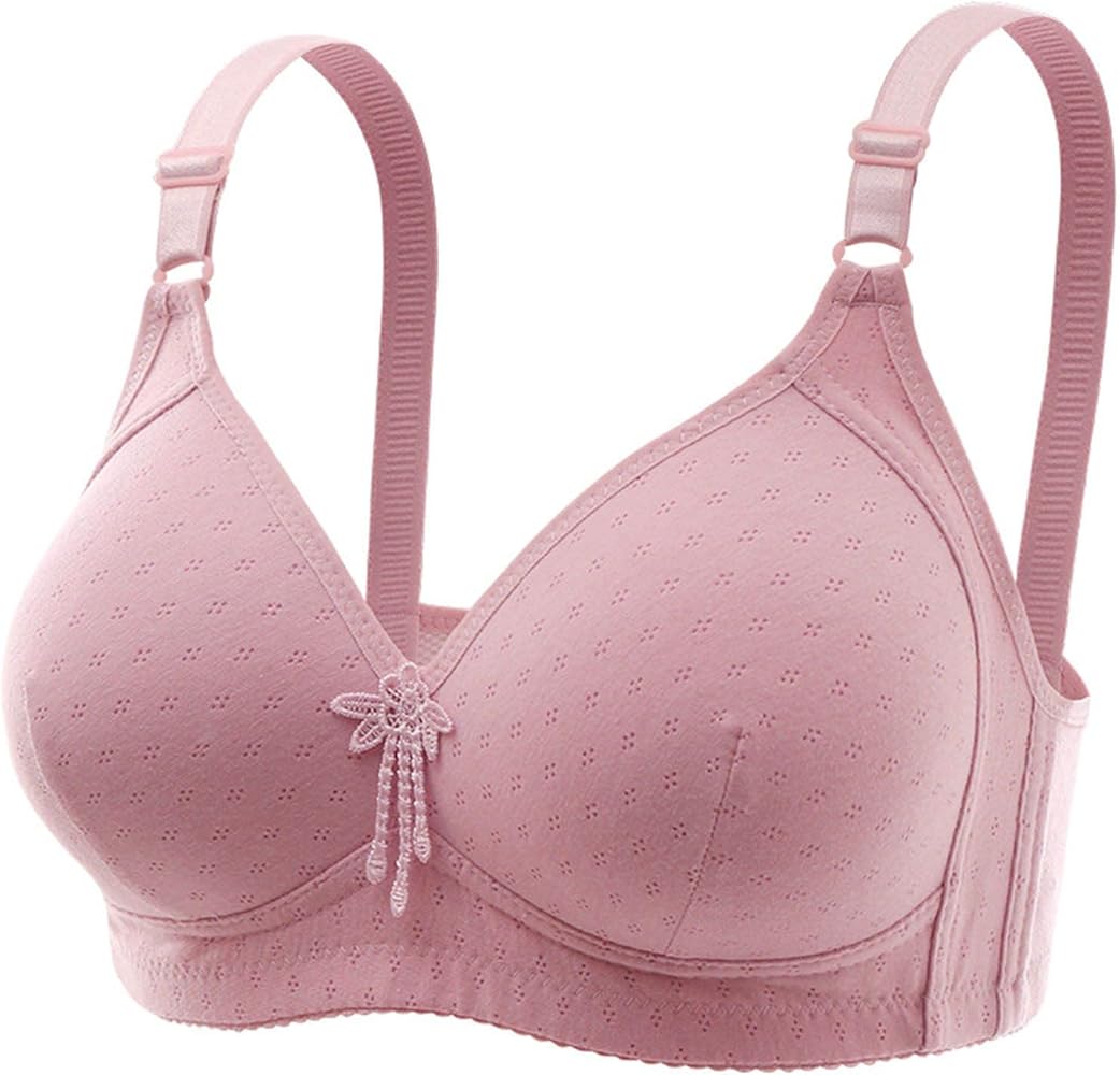 Push Up bras for Women Plus Size Comfort Breathable Bra Wirefree Bra Full Coverage Everyday Bras with Support Lift