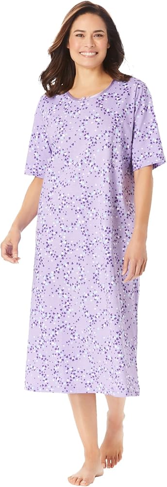 Dreams & Co. Women's Plus Size Long Tagless Sleepshirt