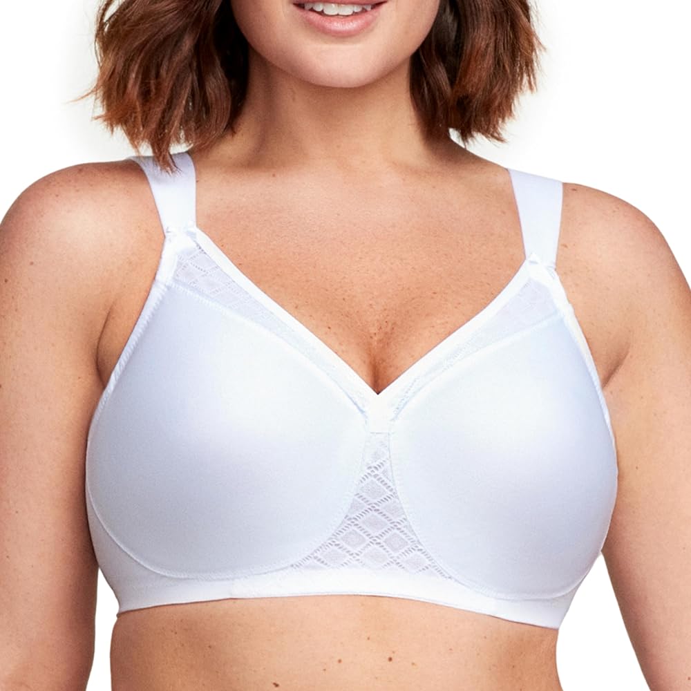 Glamorise Women's Full Figure MagicLift Non-Padded Wirefree T-Shirt Bra #1080