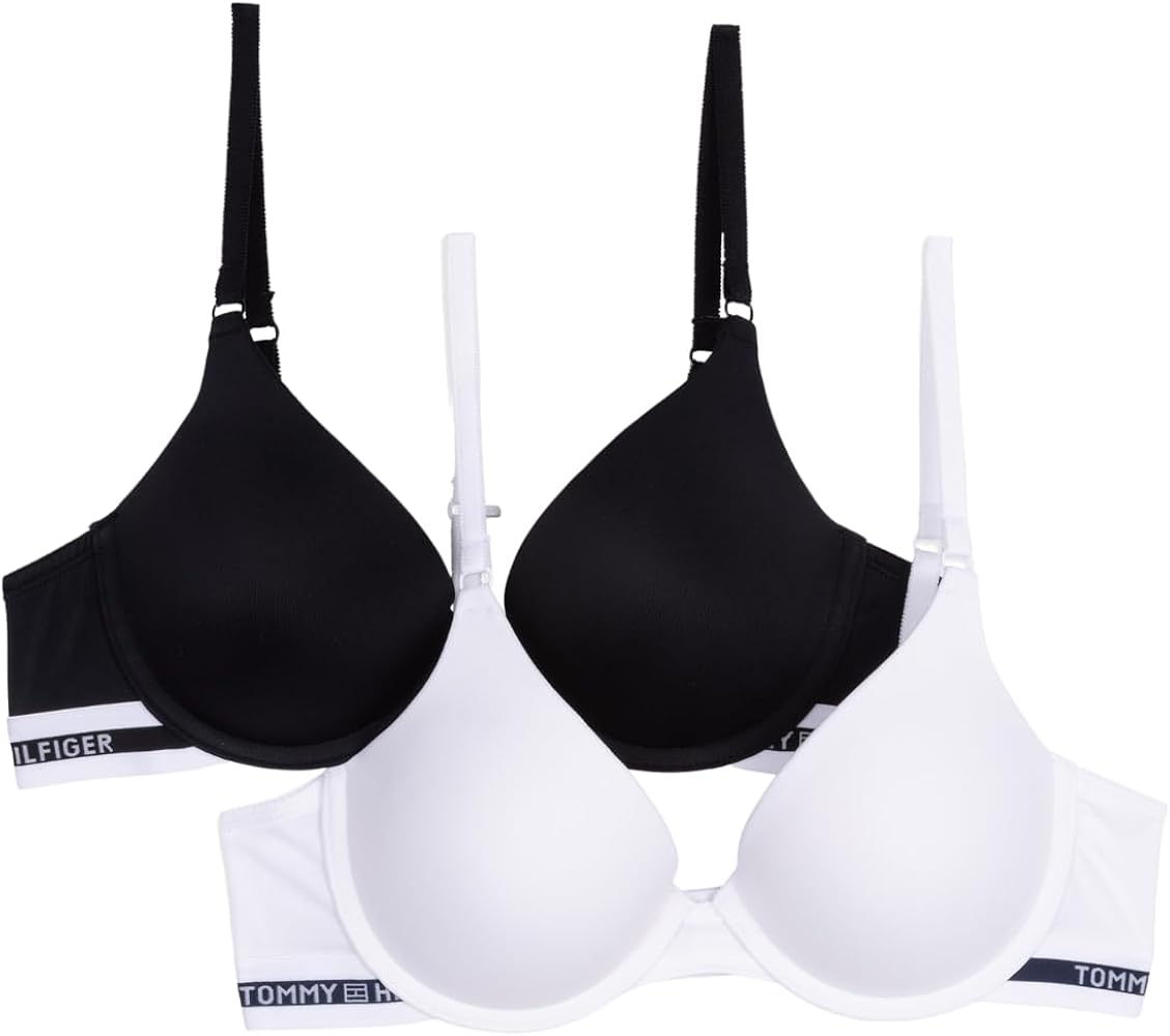 Tommy Hilfiger Women's Microfiber Push Up Bra 2-pack