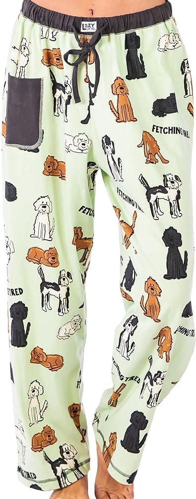 Lazy One Pajamas for Women, Cute Pajama Pants and Top Separates, Cat and Dog Pajamas for Women