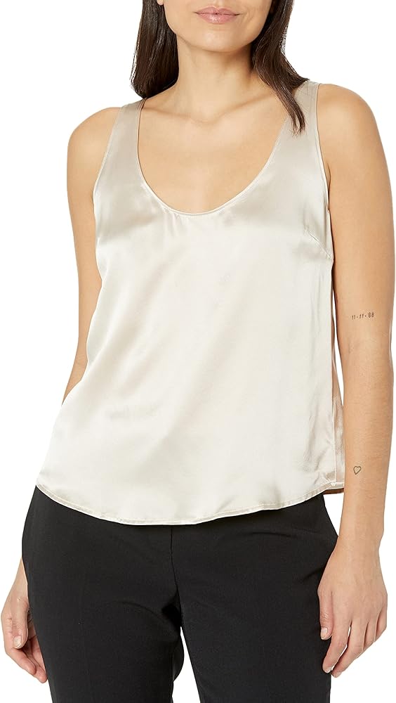 Velvet by Graham & Spencer Velvet by Jenny Graham Women's Nolita Silk Charmeuse Sleeveless Top