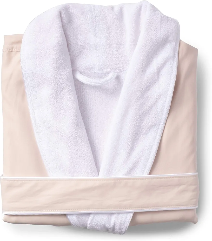 Kassatex Spa Bathrobe, Small/Medium, Blush