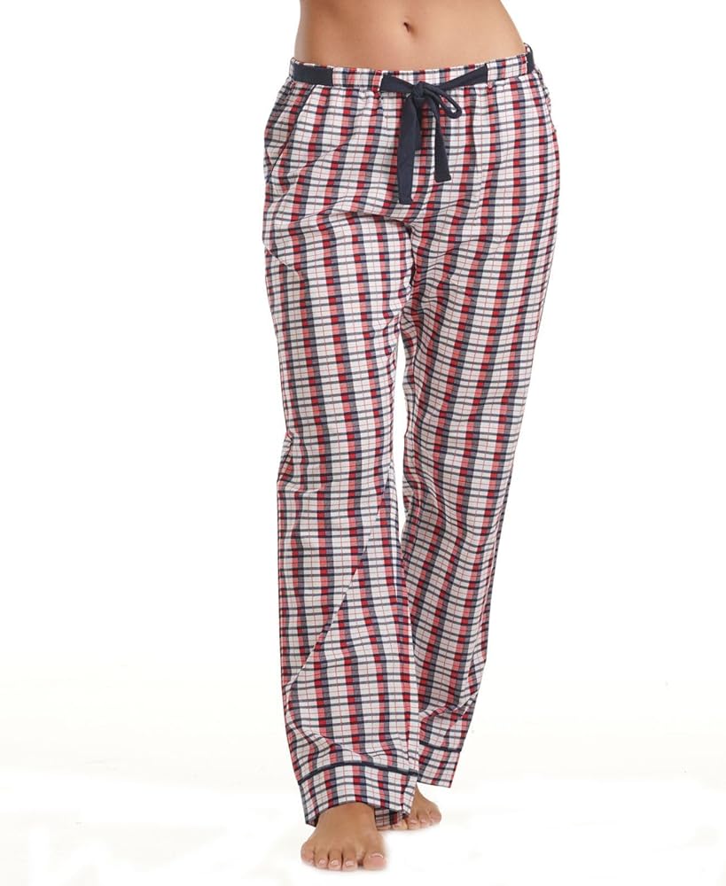 Tommy Hilfiger Womens Plaid Pajama Pants Size X-Large Color Hilfiger Woven Flag