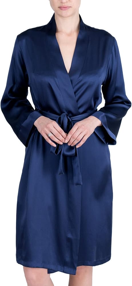 Women's Luxury Silk Sleepwear 100% Silk Robe Kimono