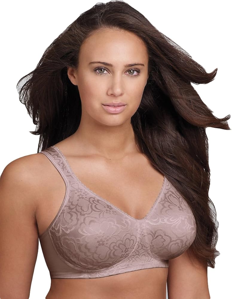 Playtex Womens 18 Hour Ultimate Lift & Support Wirefree Bra(4745)-Warm Steel-38C