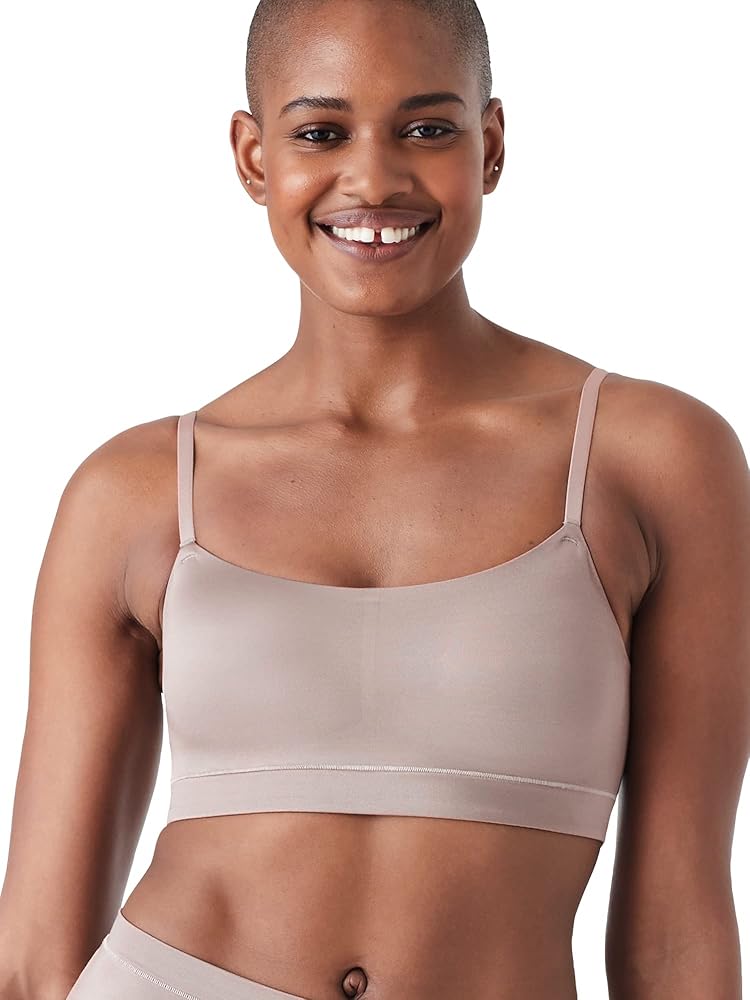 True & Co Womens Eco Shine Scoop Neck Bra