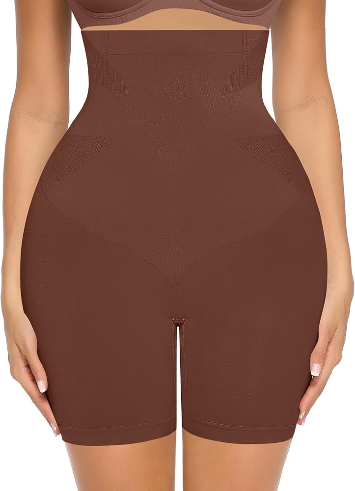 FeelinGirl Shapewear for Women Tummy Control High Waisted Body Shaper Shorts Girdles Butt Lift Panties Thigh Slimmer