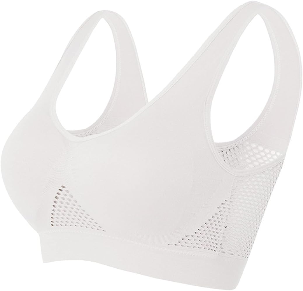 Breathable Cool Liftup Air Bra 2024 New Large Size Air Bra Breathable and Comfortable Mesh Sports Bra for Women