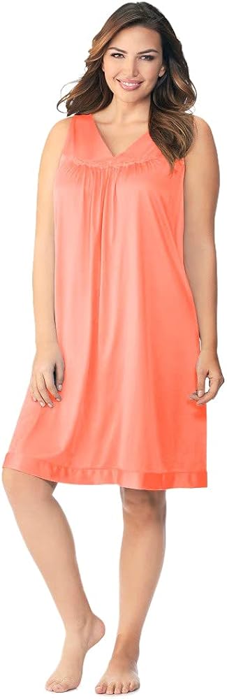 Exquisite Form Women's Coloratura Sleeveless Short Gown, Passion, Medium