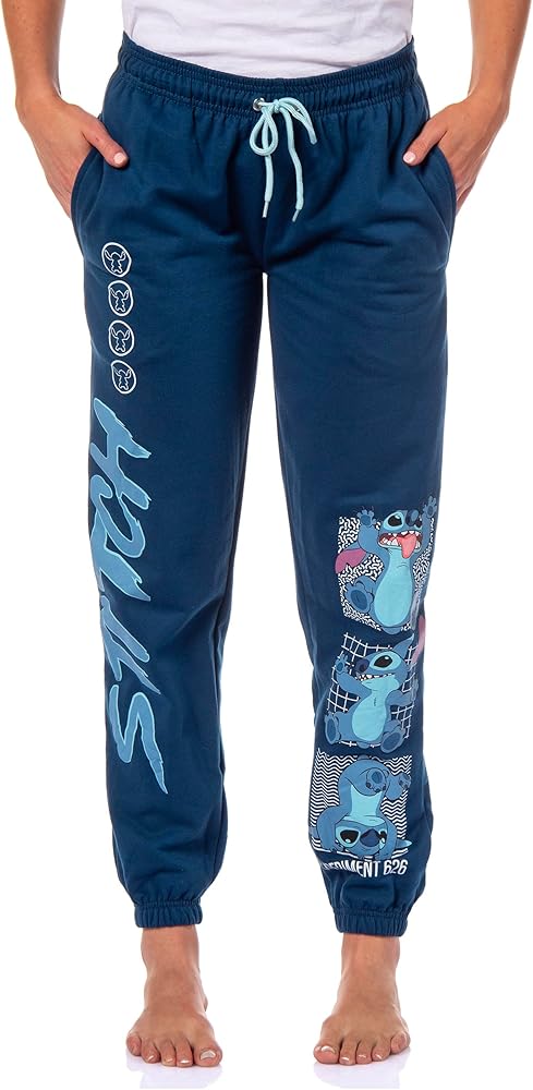 Disney Lilo & Stitch Women's Experiment 626 Sleep Jogger Pajama Pants