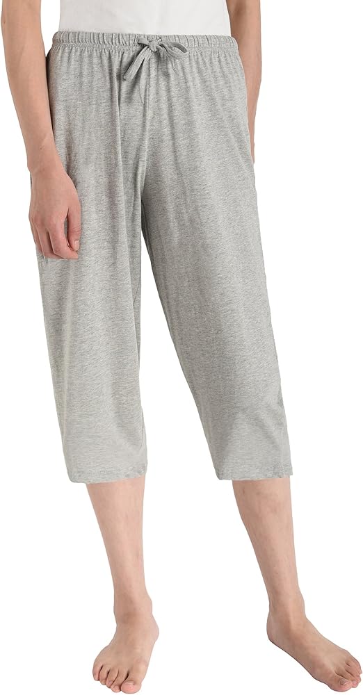 Latuza Women's Cotton Capri Pants Sleep Capris