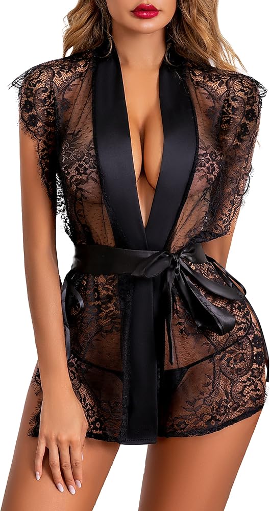 ADSEXY Lingerie for Women Sexy Naughty Babydoll Lingerie for Women Sexy Lace Chemise