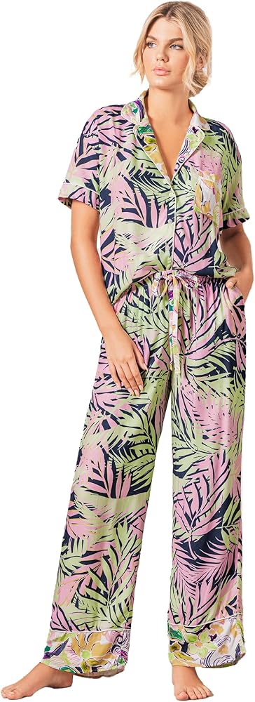 Maaji Women's Sleep Short Sleeve Pant Set