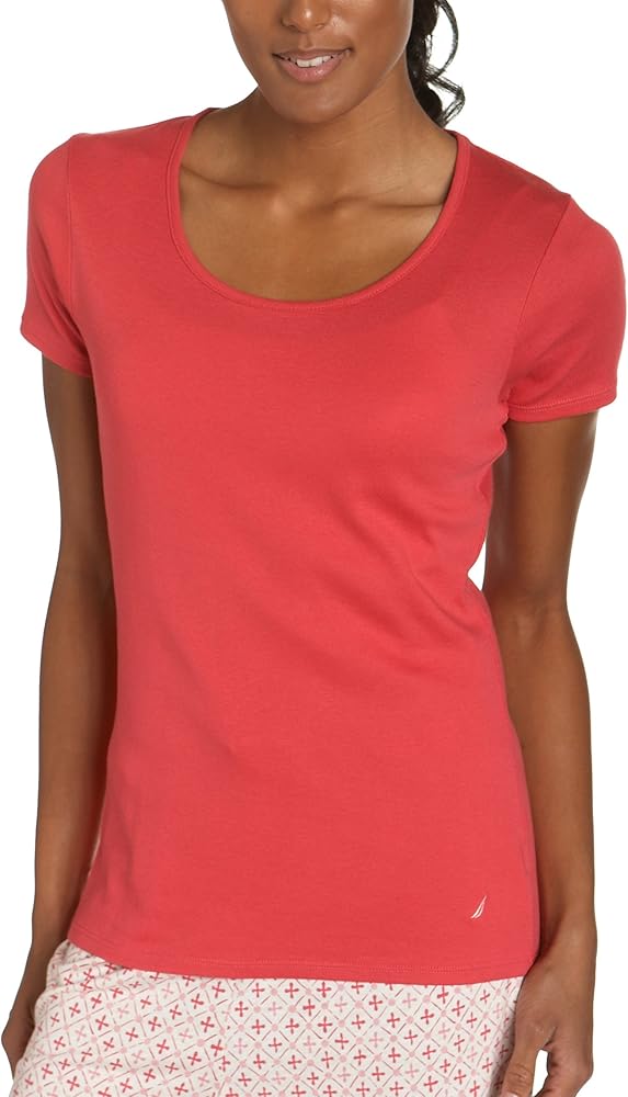 Nautica Women's Short Sleeve Crew Sleep Tee