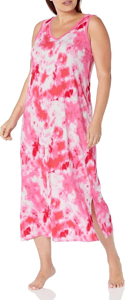 Avenue Women's Plus Size Maxi Slvless Print