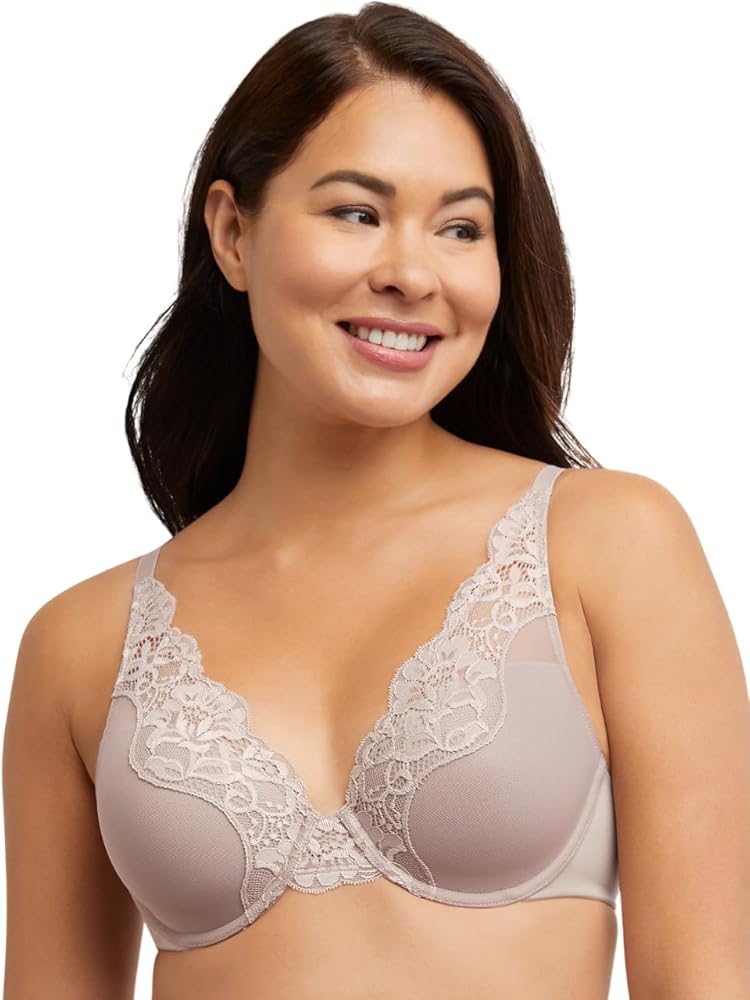 Bali Women's One Smooth U Lace Underwire Bra, Comfort Stretch Full-coverage Convertible Bra