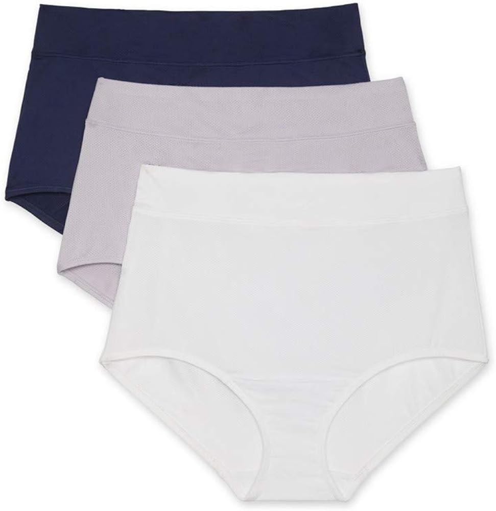 Warner's Women's Blissful Benefits Breathable Moisture-Wicking Microfiber Brief Rs4963w