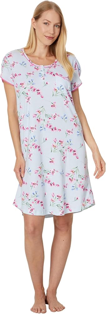 Karen Neuburger Women's Blooming Breeze Short Sleeve Nightshirt