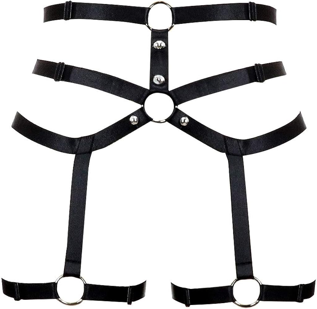 Women's Body Harness Punk Garter Leg Waist Dance Elastic Gothic Carnival Accessories