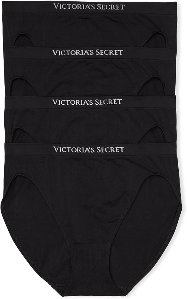 Victoria's Secret Women's Seamless Brief Underwear, Full Coverage Panties for Women, Multi Pack (XS-XXL)