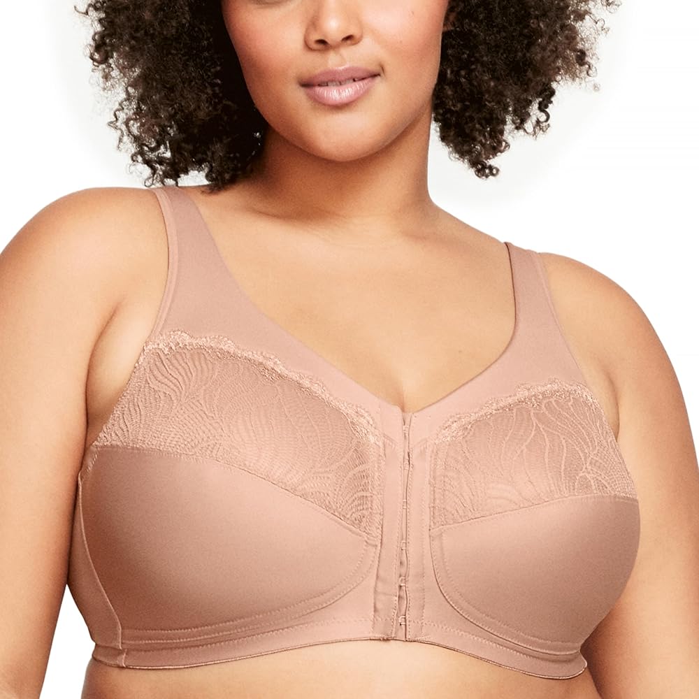 Glamorise Women's Plus Size MagicLift Natural Shape Bra Wirefree #1210