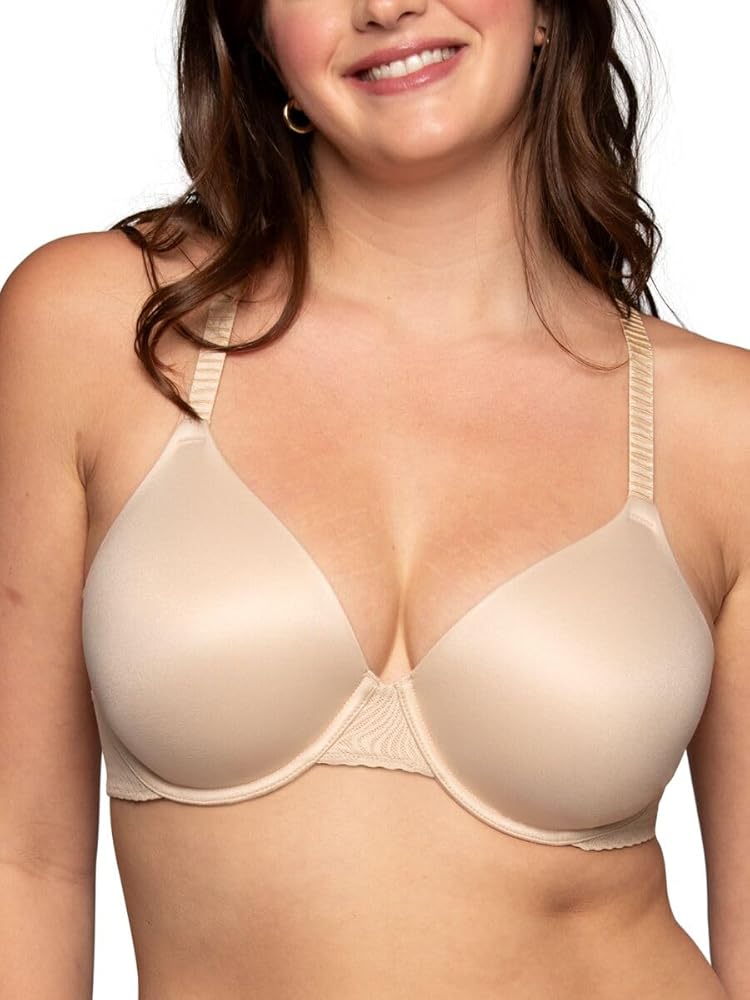 Vanity Fair Women's Effortless Underwire Bra, Buttery Soft Fabric & Lightweight Memory Foam Cups up to DD