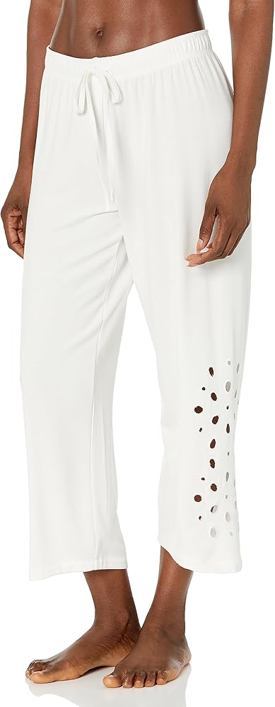 PJ Salvage womens Loungewear Eyelet Summer Banded Pant