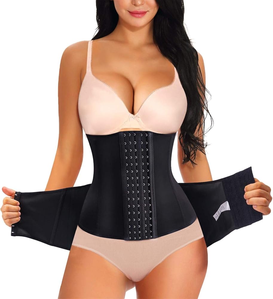 BRABIC 2 in 1 Postpartum Belly Wrap Girdle Pelvis Belt Waist Trainer Tummy Control Shapewear for Women