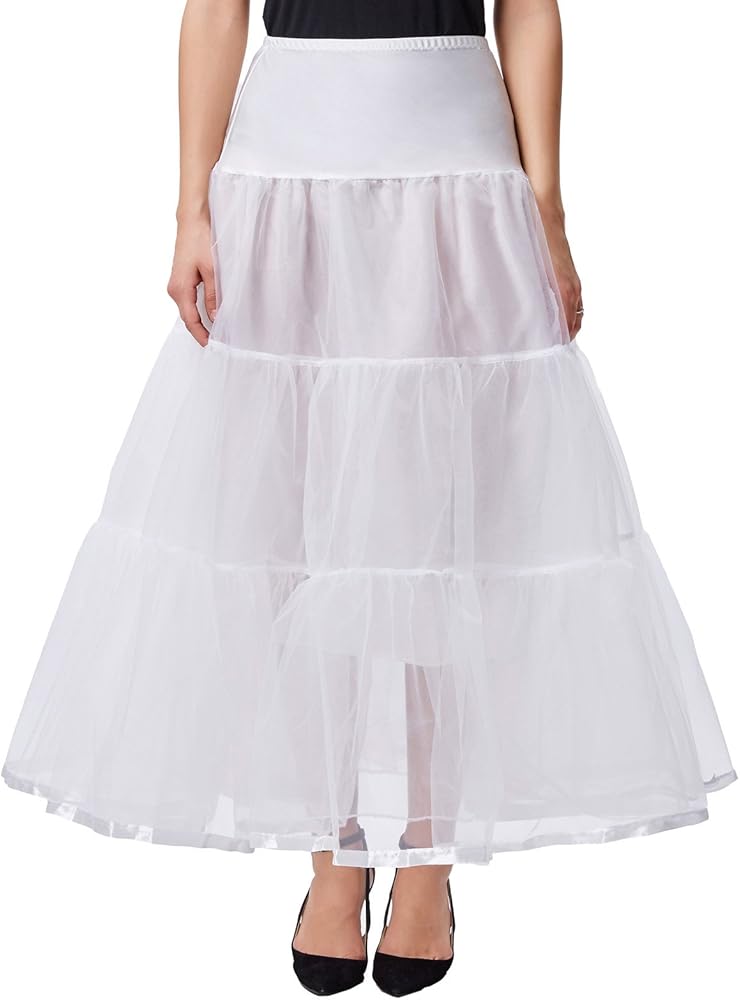 GRACE KARIN Women's Ankle Length Petticoats Skirts Wedding Half Slips Crinoline Underskirt