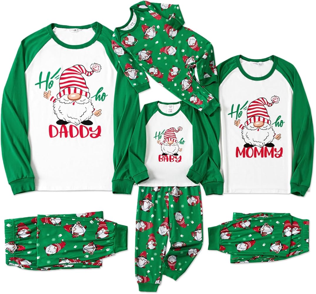 PATPAT Family Christmas Pjs Matching Sets Holiday Jammies Sleepwear Christmas Pajamas for Family Mommy and Me Xmas Outfits