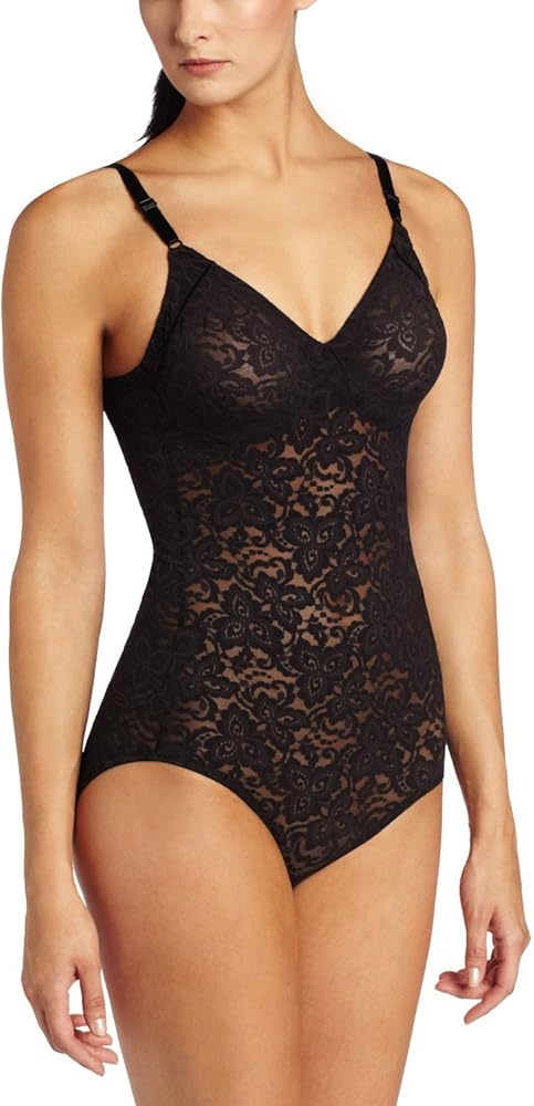 Bali Lace `N Smooth Women`s Firm Control Body Briefer Black