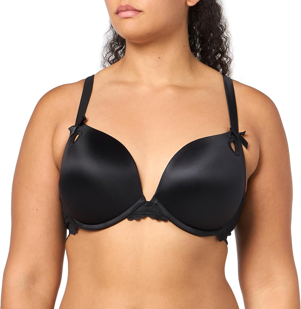 City Chic Women's Apparel Women's CITYCHIC Plus Size MOUNIA PU Bra, Black