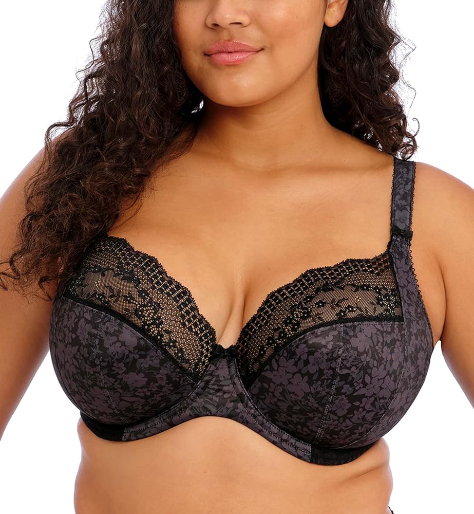 Elomi Women's Plus Size Lucie Underwire Stretch Lace Plunge Bra